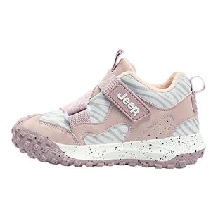 JEEP女童鞋子加绒二棉2025新款秋冬季软底休闲鞋儿童运动鞋男童鞋