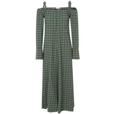 春夏吊带拼色气质设计中长连衣裙