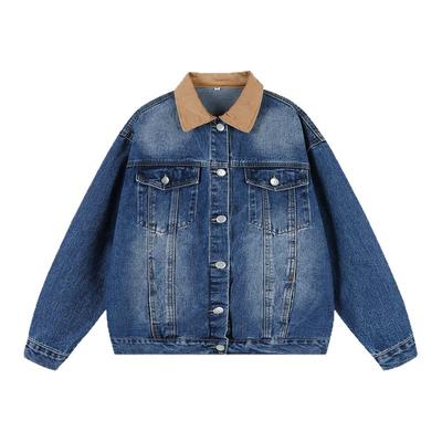 美式水洗蓝色牛仔外套
