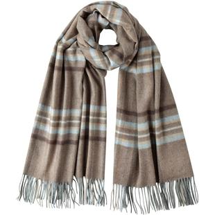 Johnstons of Elgin秋冬羊绒格纹披肩大围巾男女礼盒