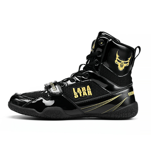 劳拉之星0014骨刃系列拳击鞋散打格斗训练鞋专业摔跤鞋男低帮高帮