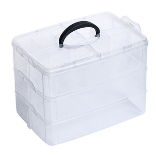 手工珠子收纳盒串珠散珠琉璃珠diy配件多层分装盒饰品项链首饰盒