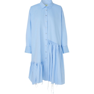【折扣】Marques' Almeida 女士多巴胺不对称衬衫长袖连衣裙