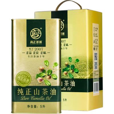 高正有机纯正山茶油5L低温冷榨