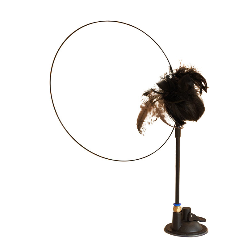 吸盘逗猫棒长杆猫咪自嗨神器钢丝耐咬解闷带铃铛猫咪玩具吸力强