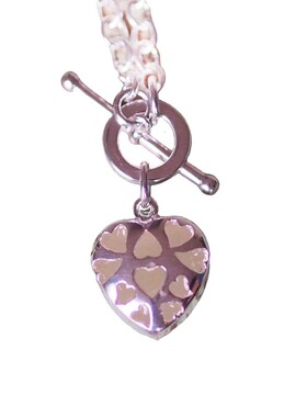 荷兰代购项链镀银O型链蓝色夜光