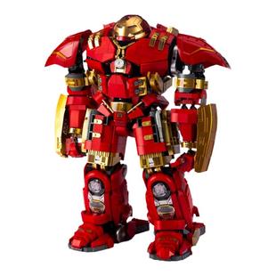 k盒子V5004钢铁侠反浩克装甲MOC机甲国产积木复仇者联盟拼装模型