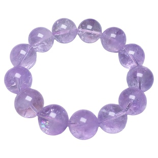 天然玻利维亚紫水晶手链科鲁兹紫阿塞碎冰冰薰衣草紫晶手串爆闪