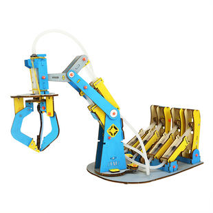 科学手工diy材料小学生科技节作品液压机械臂科技发明制作一等奖