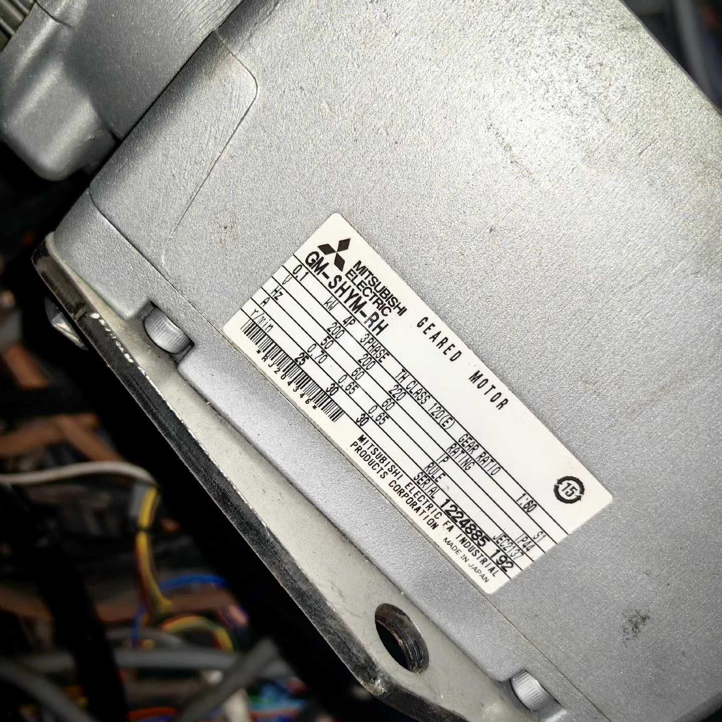 日本三菱电机减速机GM-SHYM-RH，功率0.1KW速比1