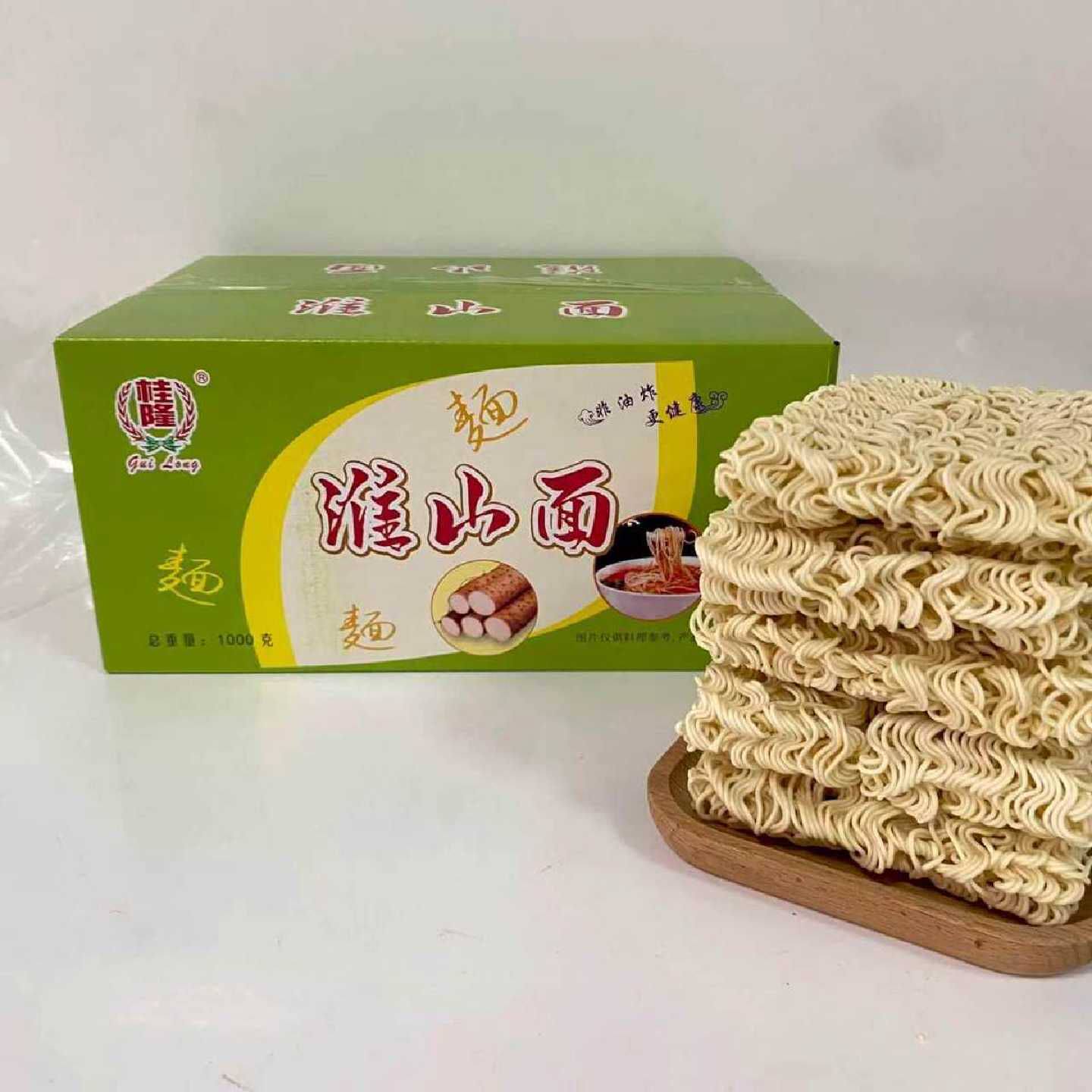非油炸方便面淮山面淮山面广西铁棍山药家庭一整箱