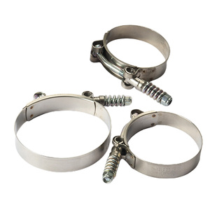 TJBC品牌T型弹簧强力卡箍QL02B机械配件汽车喉箍管箍不锈钢管卡扣