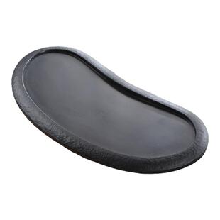 天然乌金石茶盘单盘家用简约现代客厅整块高档石盘石头茶海茶台盘