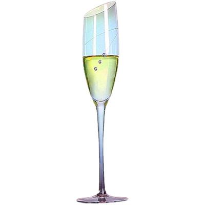 水晶镶钻雕刻高脚红酒杯香槟杯