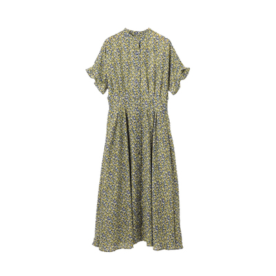 组曲时尚气质简约通勤迷你花卉印花连衣裙女ONWARD