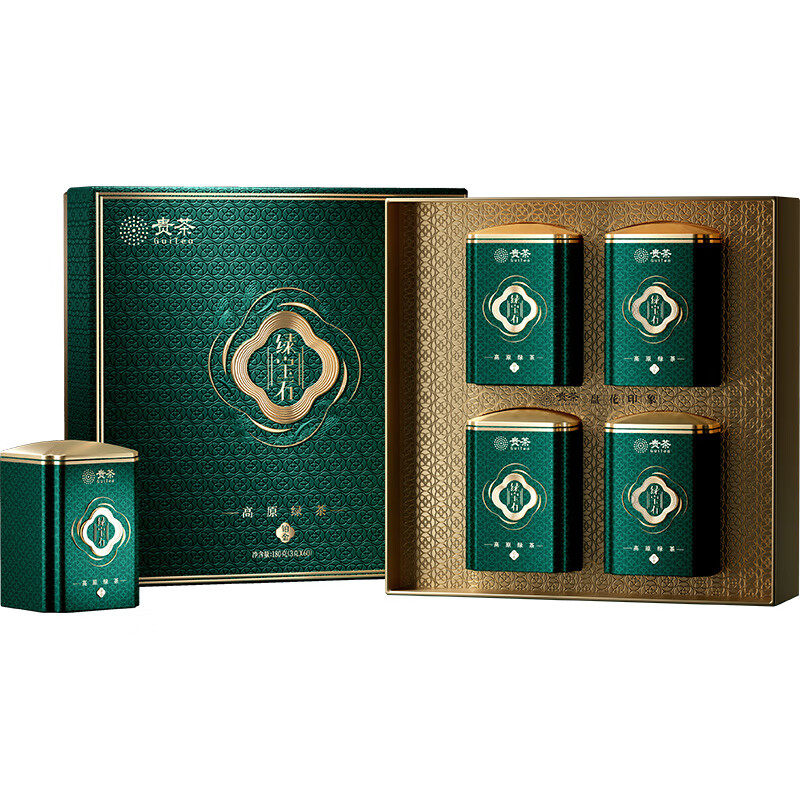 贵茶绿宝石绿茶珍品铂金礼盒180g