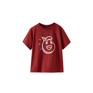 Q21生日限定T恤儿童排汗速干短袖男女童亲子A类运动薄款圆领上衣