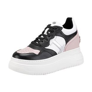 【谭松韵同款】iiJin艾今9cm经典厚底内增高超轻撞色板鞋女283IOF