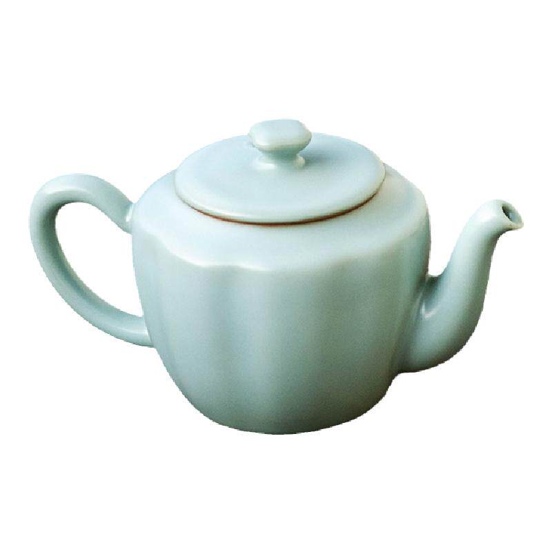 陶作坊汝窑茶壶莲篷壶形