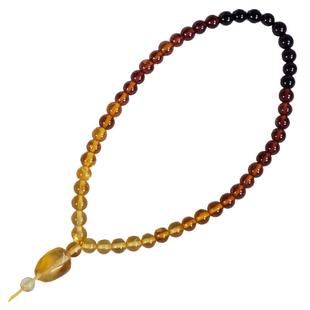 天然真琥珀挂链小米珠手机链女款金珀血珀蜜蜡手串手链配饰挂绳