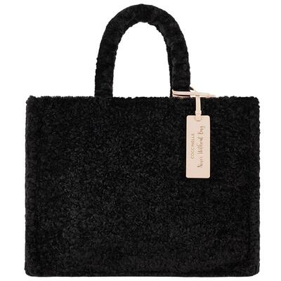 NWB大号时尚毛绒购物袋托特包