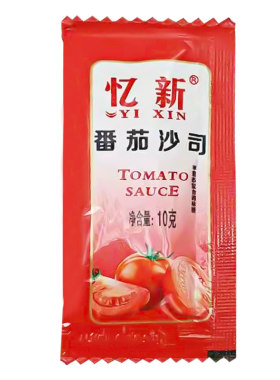 番茄酱薯条手抓饼小茄包沙司