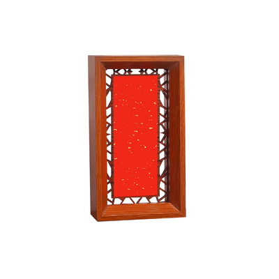 宛陵2026年木质镂空中国风书法摆台摆件万年红相框宣纸福卡写福字红纸手写创意斗方新年装饰新中式立体画框