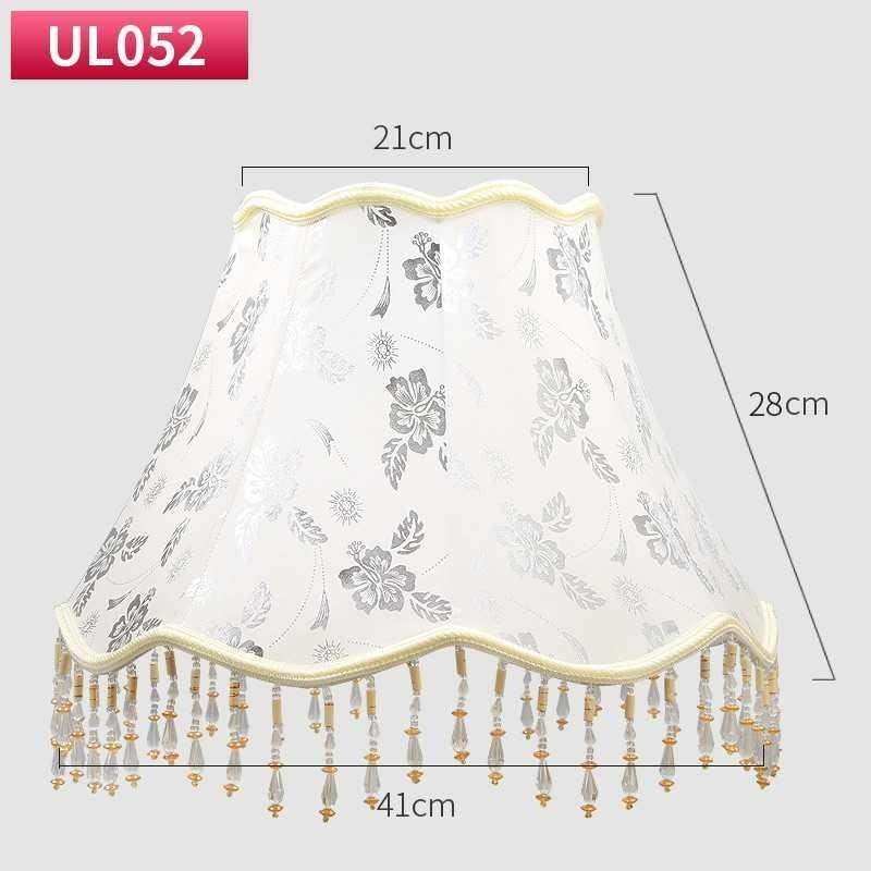 卧室落地台灯灯罩 外壳罩塑料布艺台灯灯具配件客厅大号欧式灯罩