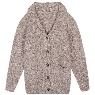 今屿花花 慵懒松弛感毛线衣2025新款设计感小众开衫毛线衣外穿女