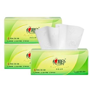 心相印茶语丝享恒金3包抽纸组合家用可湿水面巾纸卫生纸餐用纸