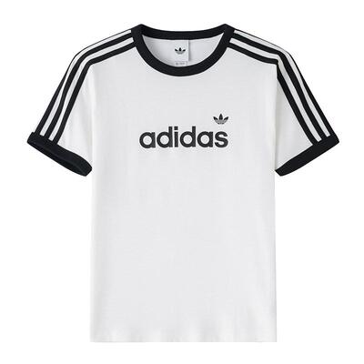 Adidas阿迪达斯三叶草女装2026夏季新款LINEAR TEE短袖T恤HZ9541