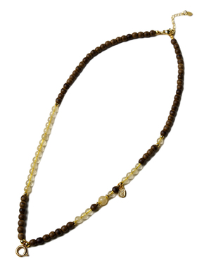 佛牌链子唐卡链天然金发晶沉香木