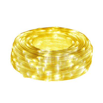 太阳能皮线灯彩灯闪灯串灯满天星户外防水新年圣诞节装饰树氛围灯