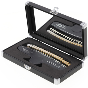 牙科比色板27色比色板牙齿冷光美白比色卡20色口腔贴面美容对比