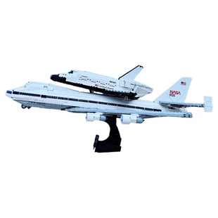 NASA太空航天飞机运输机航空火箭波音747发现号拼装玩具中国积木