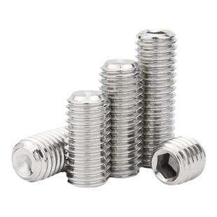 金超316不锈钢凹端紧定螺钉内六角无头螺丝机米顶丝M3M4M5M6M8M10