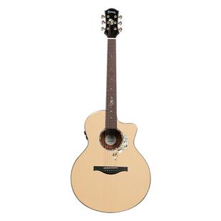 Trumon楚门黑羽950/980单板电箱民谣吉他41寸加振电木两用初学者