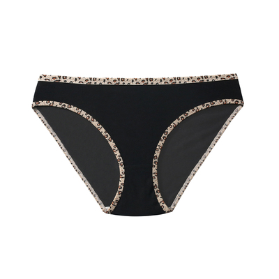 CINOON欧美撞色豹纹边棉质女内裤