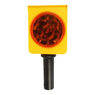 太阳能小黄灯同步爆闪灯路锥灯高速护栏轮廓灯同频红蓝警示指示灯