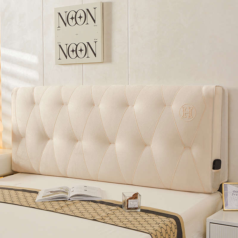 可拆洗床头靠垫软包靠背垫学生宿舍床头套木床头罩全包罩沙发靠垫