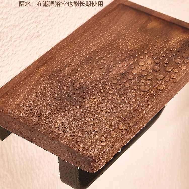 实木卫生纸置物架卫生间胡桃木厕洗手间架纸浴室架卷纸架家用纸巾