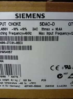 议价6SE6400-3TC01-0BD3 MICROMASTER 4输出电抗器6SE64003TC010B