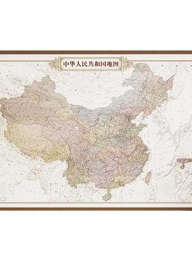 复古可标记中国世界旅行足迹打卡地图照片墙客厅办公室装饰画挂画