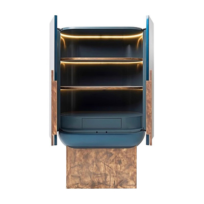 意式轻奢不锈钢奢华高端酒柜百搭