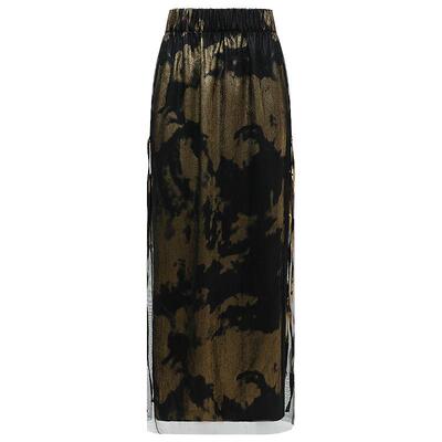 COCOBELLA烫金网纱半身裙