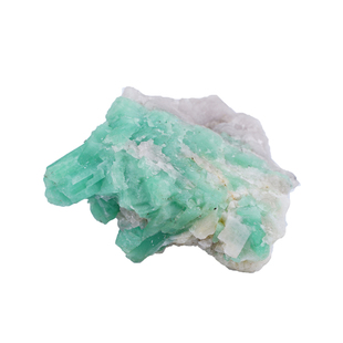 祖母绿原石天然矿石标本绿柱石绿宝石矿物晶体玉石原矿石头摆件