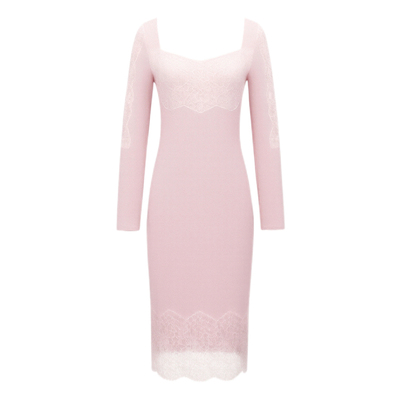 LaborofLove真丝羊毛蕾丝长裙