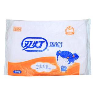 双灯卫生纸300g克红色平板纸10包厕纸家用老式草纸手纸厕所卫生间