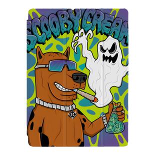 小众复古欧美潮流美式插画幽灵艺术适用于苹果2022款iPadPro12.9/11三折保护壳air5/mini6/air4防摔壳ipad10