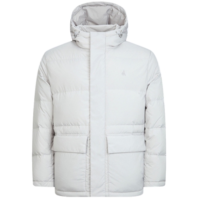 滨波秋冬亮灰色羽绒服